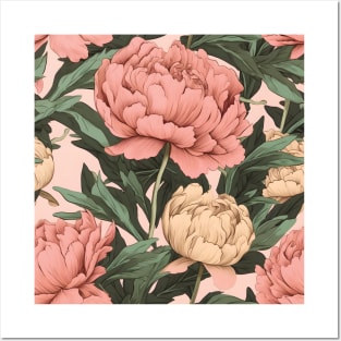 Whispers of Peonies: A Blossom-Inspired Design Posters and Art